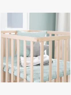 Roba Style Kravlegård med Hjul, Wood & Green