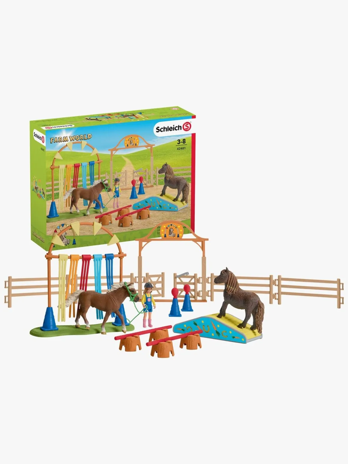 Schleich Legesæt Ponyagilitytræning