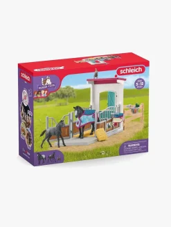 Schleich Legetøjssæt Hesteboks med Hoppe og Føl