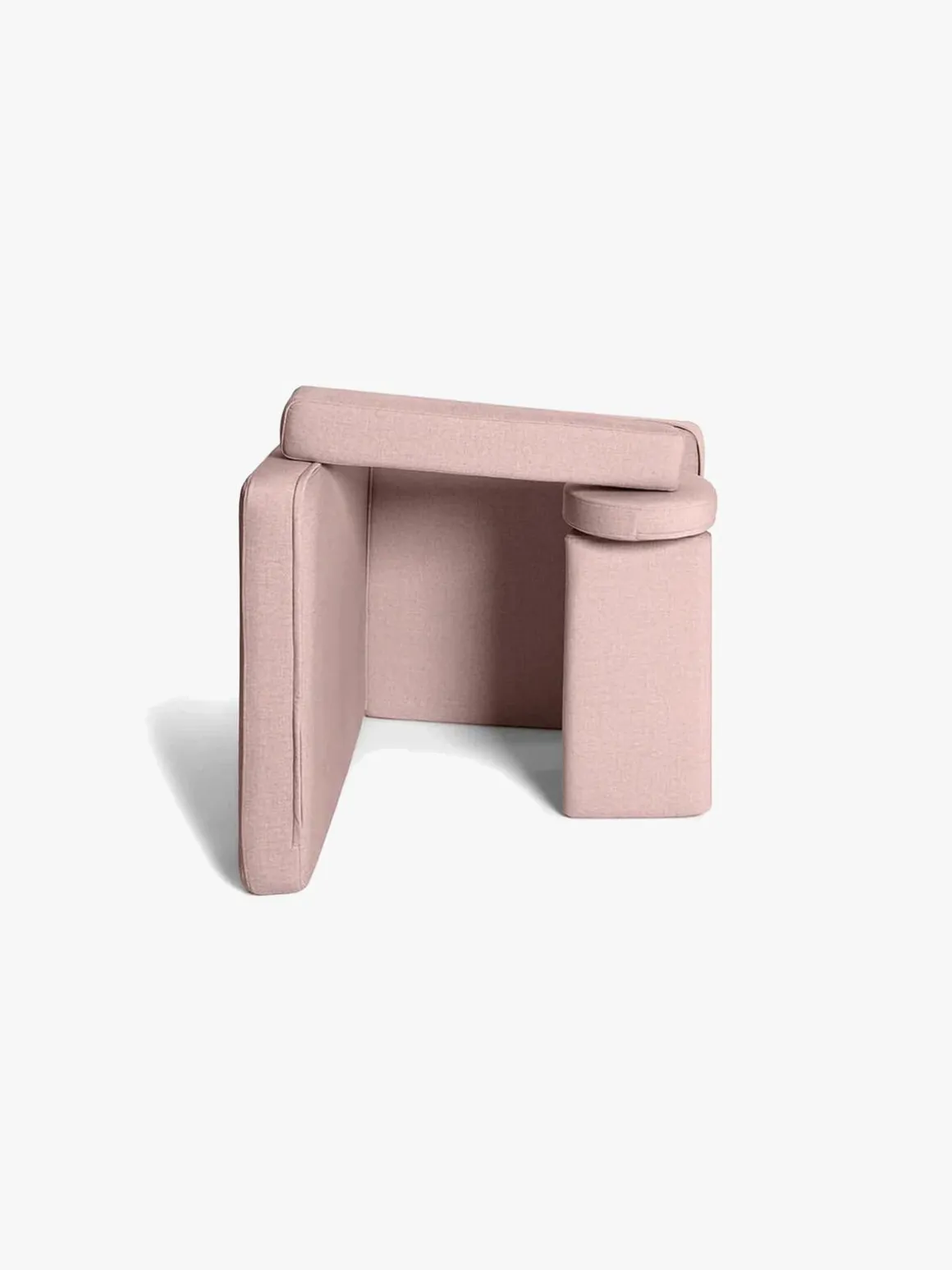 Shappy Play Bygbar Lænestol 80x80 cm, Soft Pink