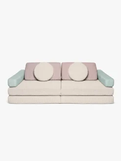 Shappy Play Bygbar Sofa 160x80 cm Kraftig Fløjl, Lollipop