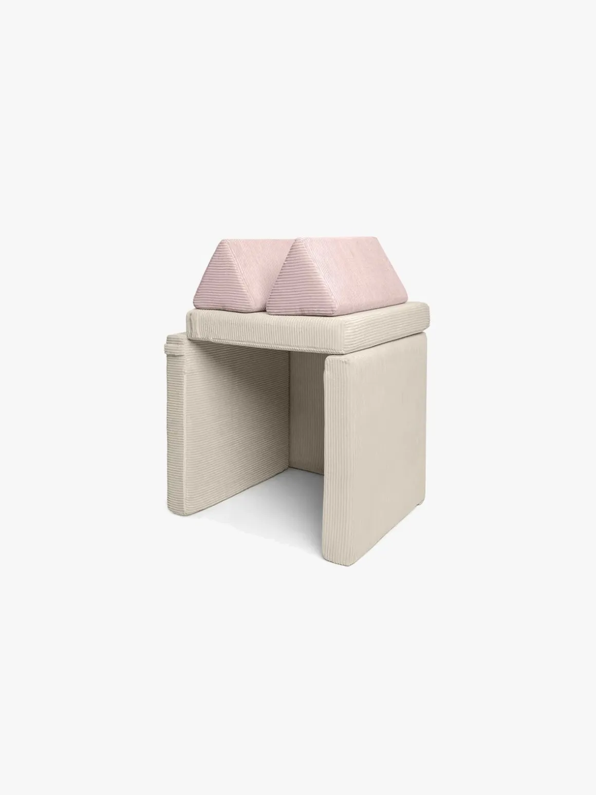 Shappy Play Bygbar Sofa 160x80 cm Kraftig Fløjl, Lollipop