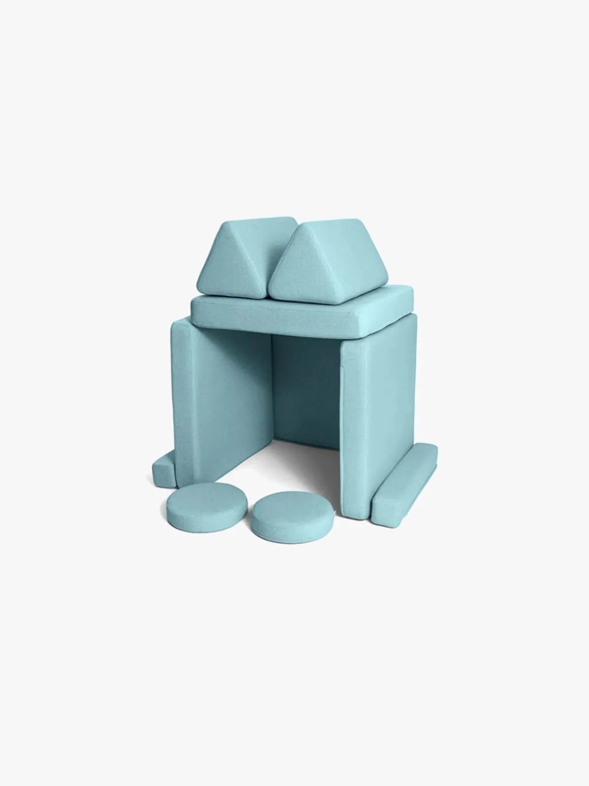 Shappy Play Bygbar Sofa 160x80 cm, Sky Blue