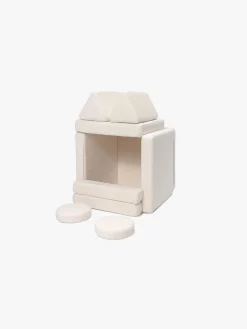 Shappy Play Teddy Bygbar Sofa 160x80 cm, Cream White
