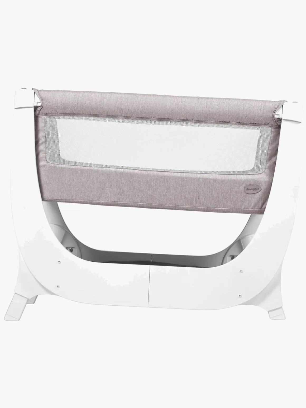 Shnuggle Air Bedside Crib, Stone Grey