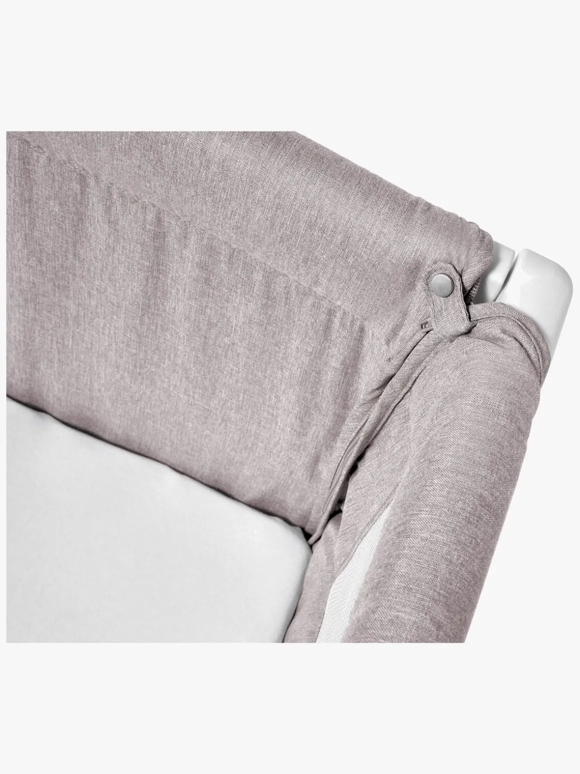 Shnuggle Air Bedside Crib, Stone Grey