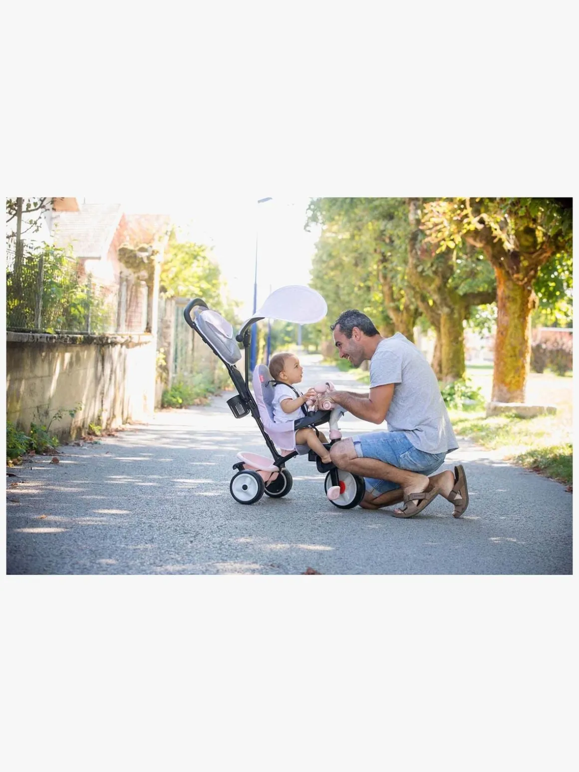 Smoby Trehjulet Cykel Baby Driver Plus, Pink