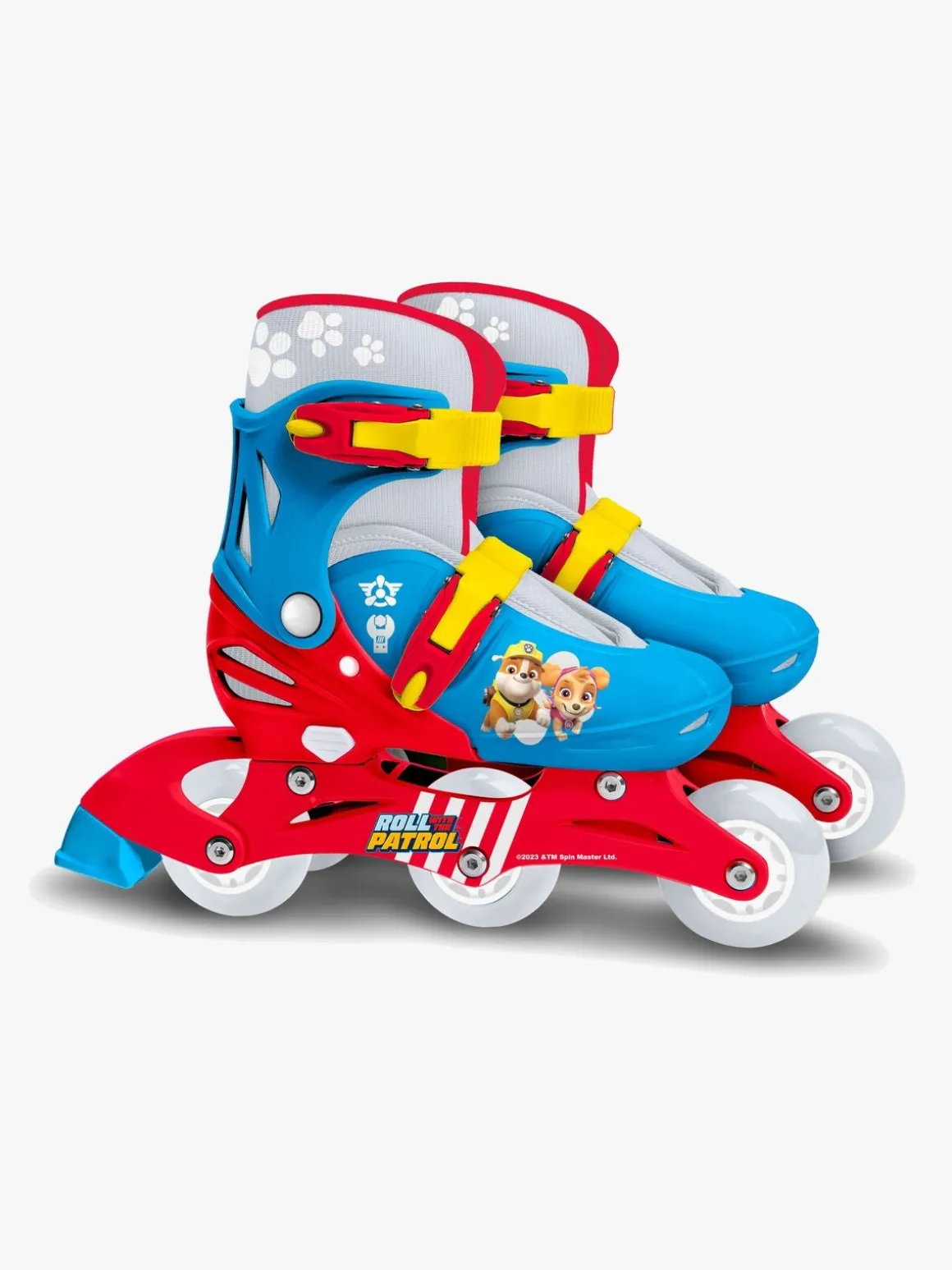 Stamp Paw Patrol Justerbar 2-i-1 Inliners Størrelse 27-30, Blå/Rød
