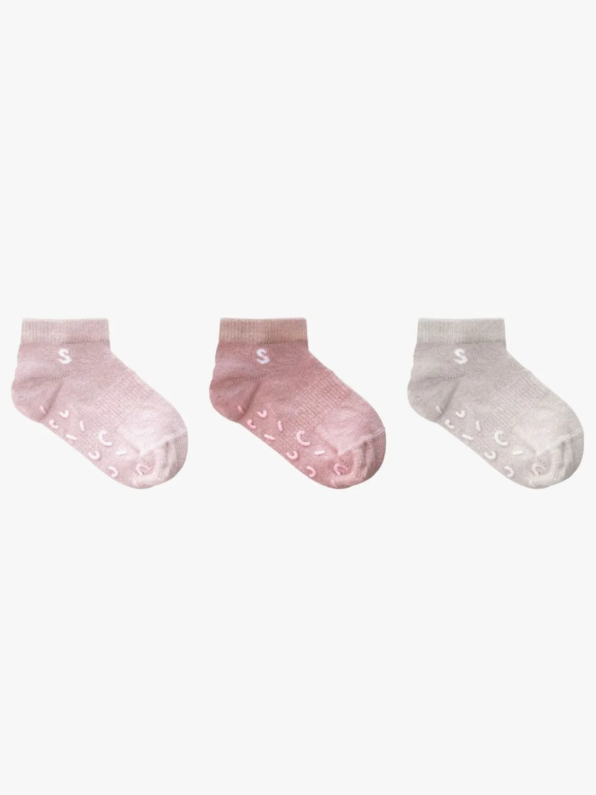 STUCKIES Ankelsokker Anti-slip 3-pak, Cay Cay