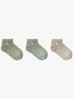 STUCKIES Ankelsokker Anti-slip 3-pak, Bay