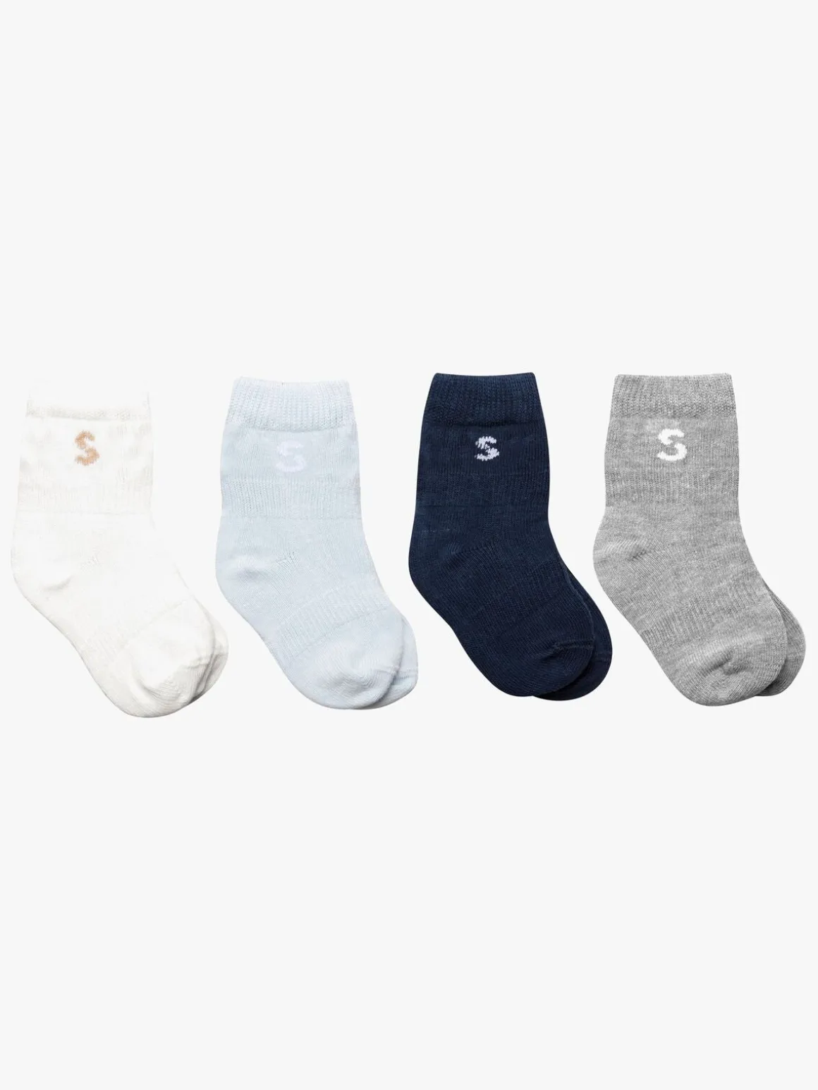 STUCKIES Strømper Baby 4-pak, Wavy