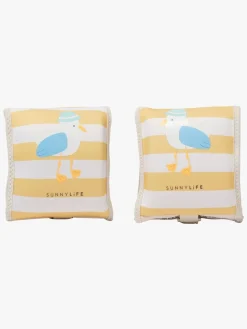 SUNNYLiFE Badevinger, Sid the Seagull Mustard Stripe