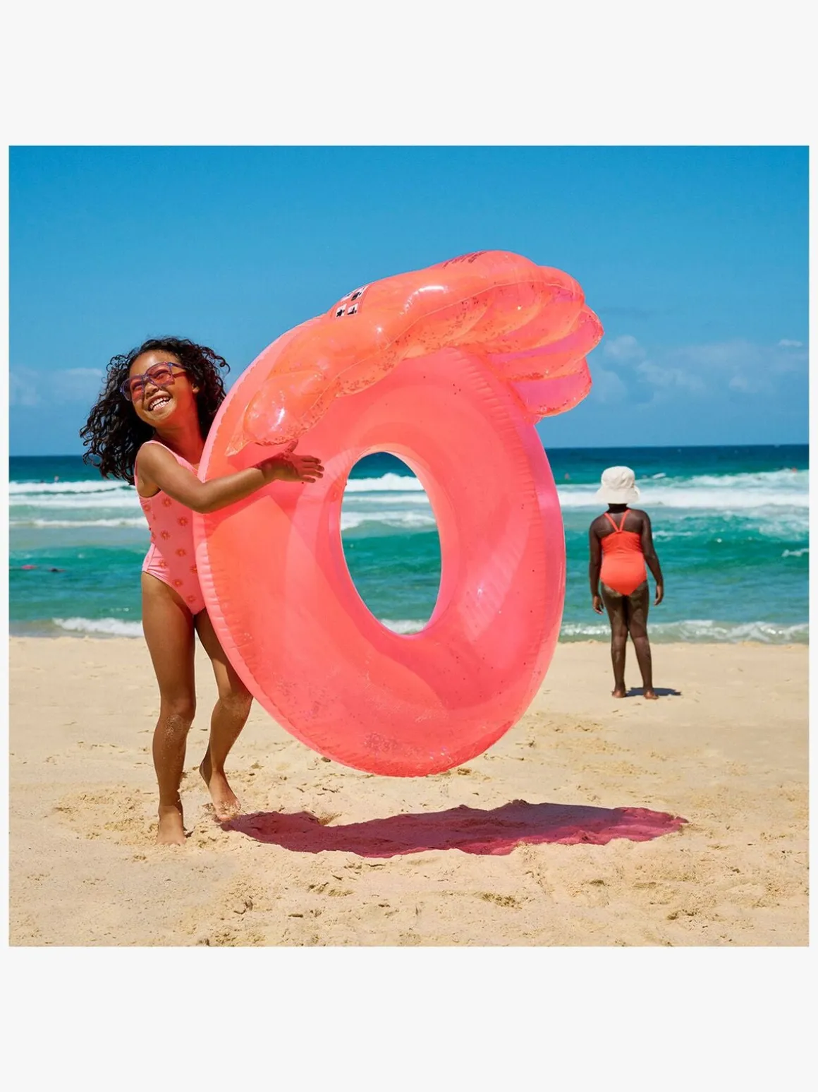 SUNNYLiFE Luxe Badering, Shell Neon Coral