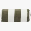 SUNNYLiFE  Oppustelig Strandpude, The Vacay Olive Stripe