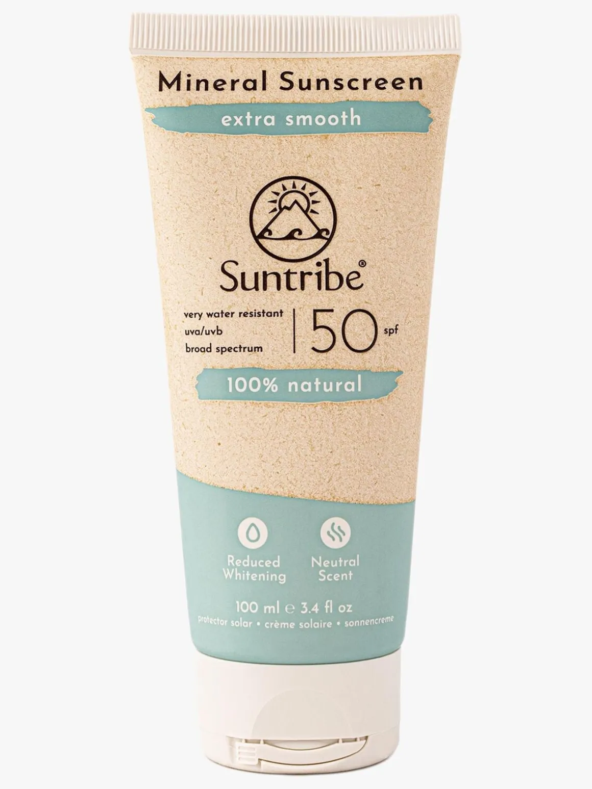 Suntribe Active Natural Mineral Solcreme SPF 50 100 ml