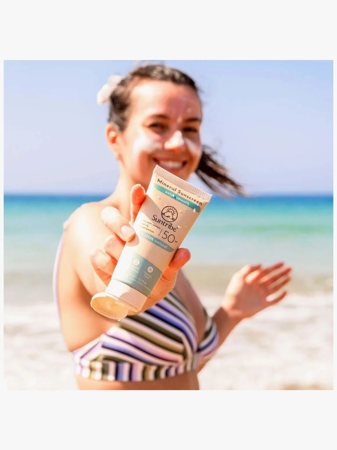 Suntribe Active Natural Mineral Solcreme SPF 50 100 ml