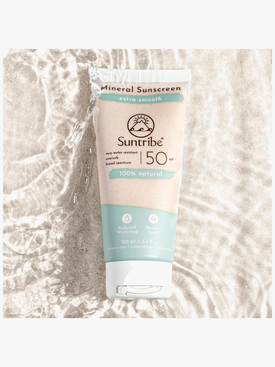 Suntribe Active Natural Mineral Solcreme SPF 50 100 ml