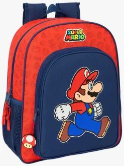 Super Mario Junior Rygsæk 15L Trick, Mørkeblå/Rød
