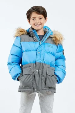 Svea Contrast Padded Parka, Magic Blue