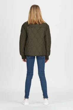 Svea Quiltet Jakke, Army Green