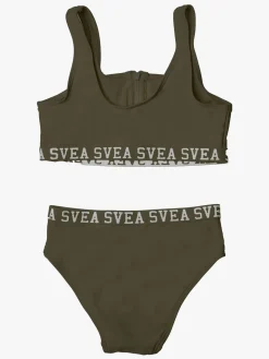 Svea Sporty Bikini m. Lynlås, Army Green