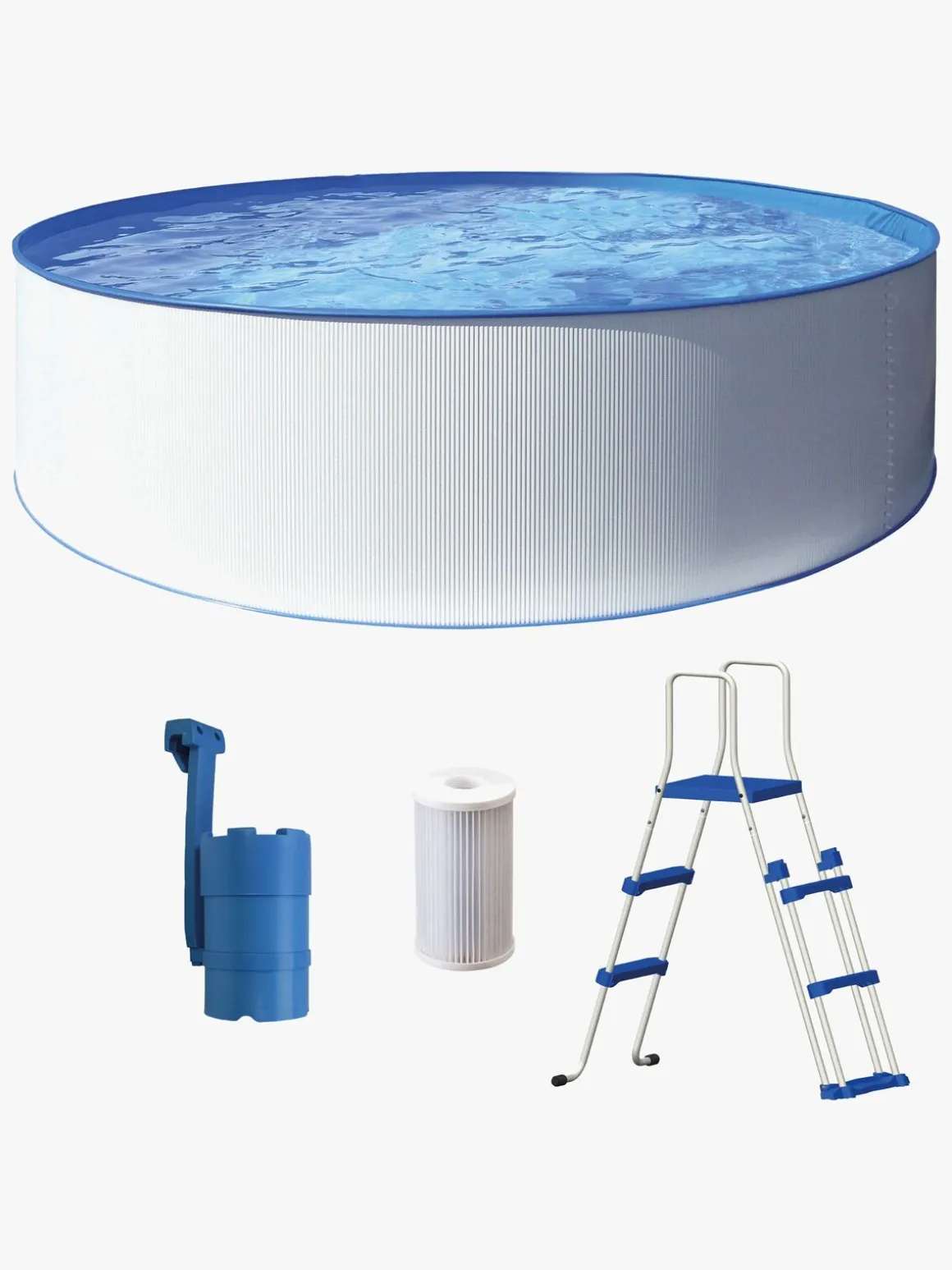 Swim & Fun Kreta poolsæt 460x90 cm, Hvid
