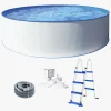 Swim & Fun Kreta XL poolsæt 360x120 cm, Hvid