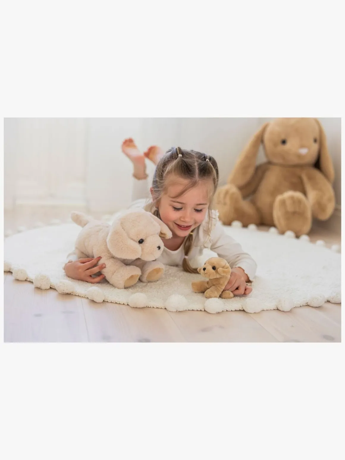 Teddykompaniet Bamse Hunden Tess med Hundehvalp