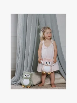Teddykompaniet Selvlysende Ugle 22 Cm, Lyserød