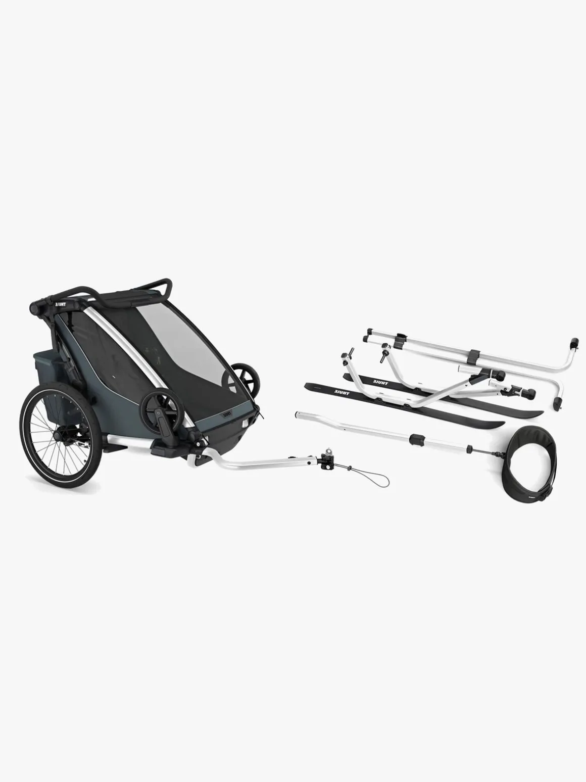 Thule Chariot Cross 2 Cykelanhænger inkl. Skisæt, Dark Slate G3