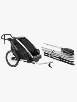 Thule Chariot Lite 1 Cykelanhænger inkl. Ski- og Vandresæt, Agave
