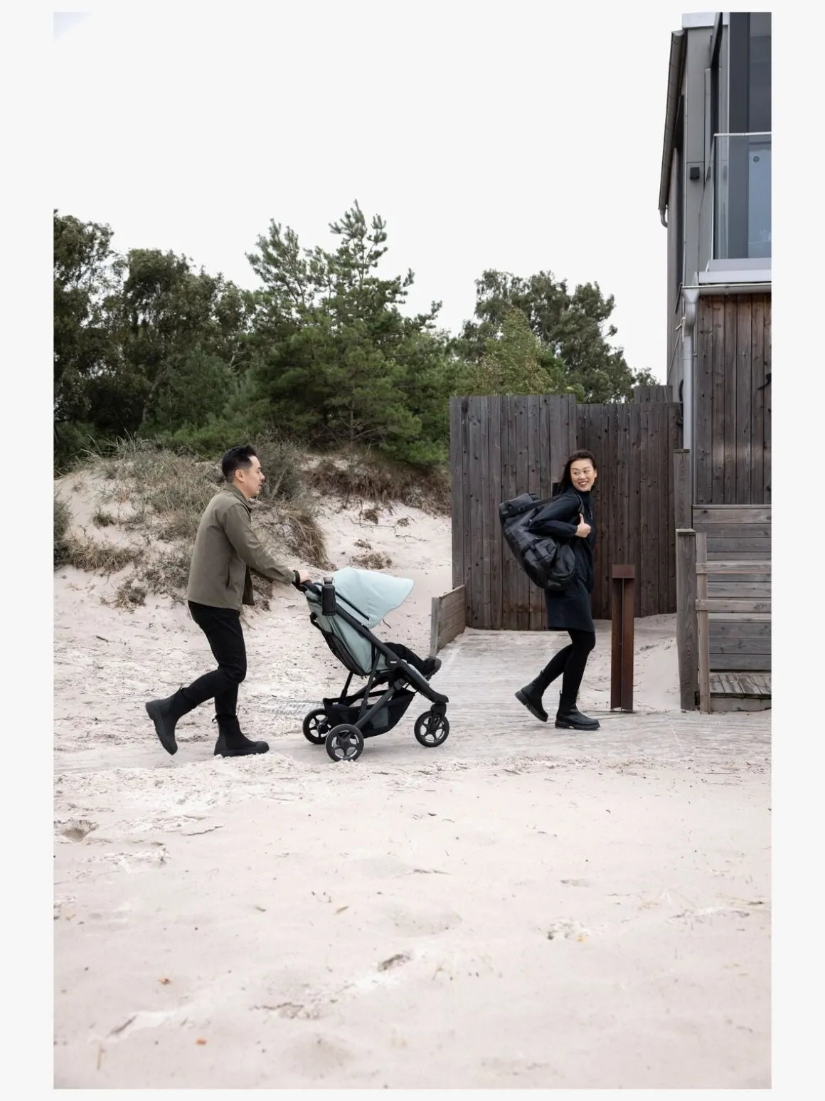 Thule Spring 2 Klapvogn, Mist Green/Black