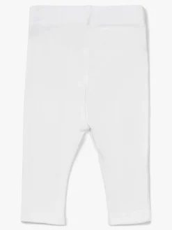 Tiny Treasure Lexi Leggings 2-pak, White/Flamingo