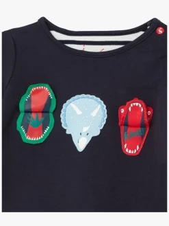 Tom Joule Chomp T-shirt, Navy Dinosaur