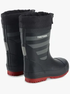 Tretorn Gränna Vinter Forede Gummistøvler, Black/Grey