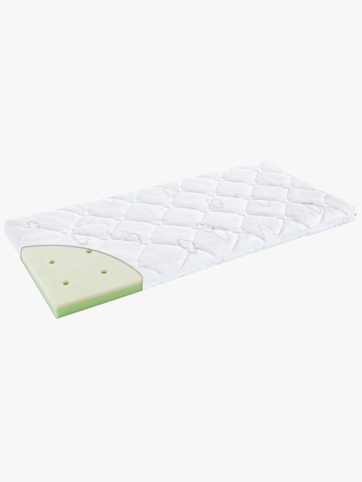 Träumeland Cradle Little Angel Madras 45x90, Hvid