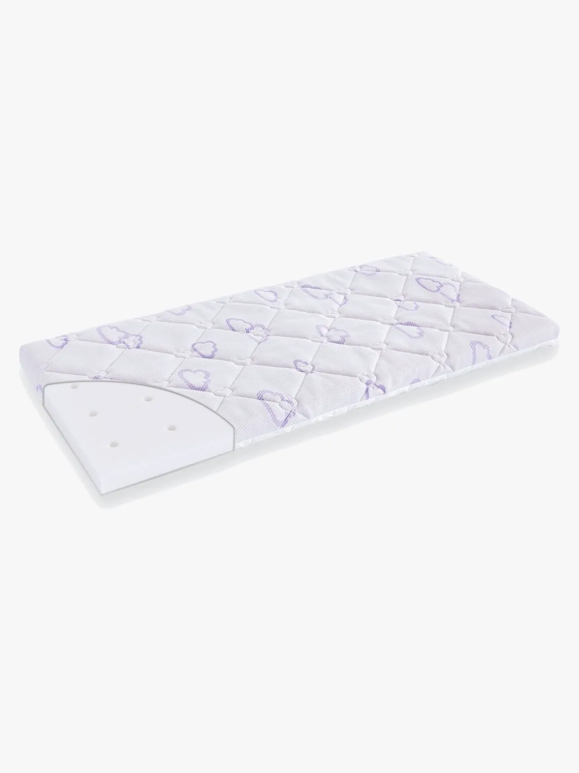 Träumeland Cradle Sleepy Madras 45x90, Hvid