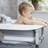 Twistshake Badekar med Pude, Pastel Grey