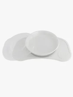 Twistshake Click-Mat Mini Tallerken & Underlag, Hvid