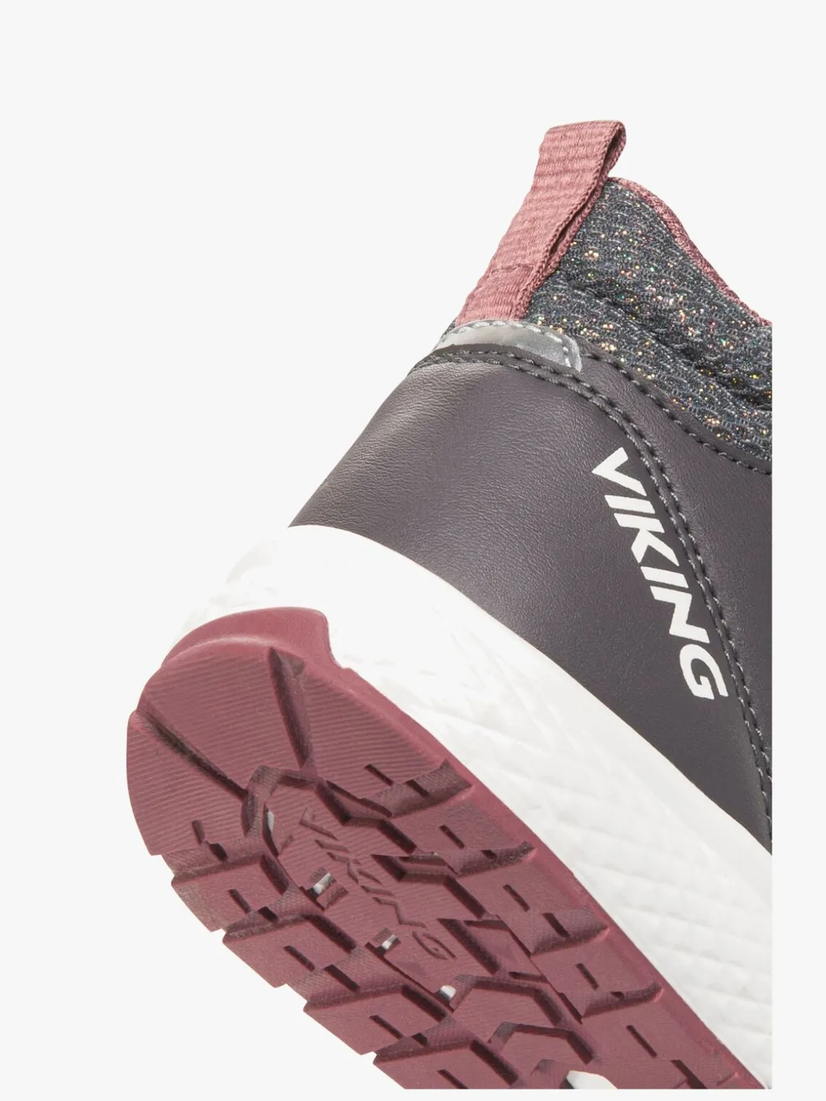 Viking Bouncy Glitter Mid 2V GTX Sneakers, Charcoal