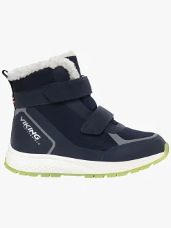 Viking Equip Glow Warm WP 2V Vinterstøvler, Navyblå