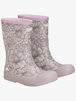 Viking Indie Print Gummistøvler, Dusty Pink/Cream