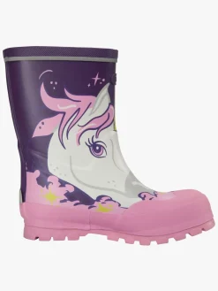 Viking Jolly Print Gummistøvler, Purple