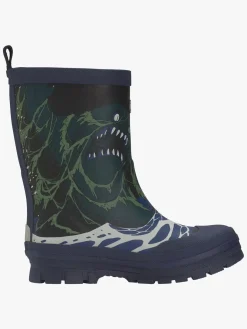 Viking Jolly Print Thermo Forede Gummistøvler, Blue/Multi