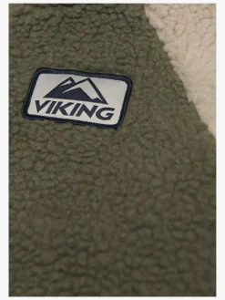 Viking Play  Vendbar Fleecetrøje, Olive