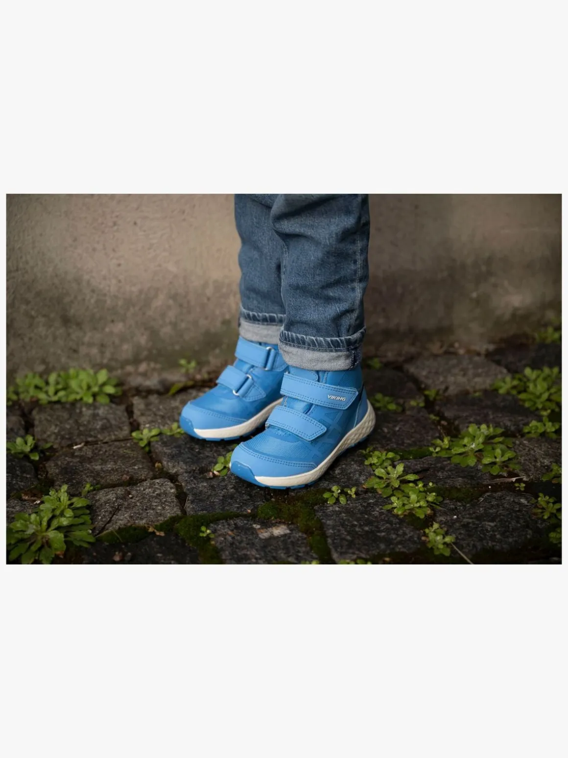Viking Veme Reflex 2V Mid GTX Sneakers, Blue/Eggshell