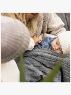 Vinter & Bloom Cotton Cuddly EKO Tæppe, Misty Grey