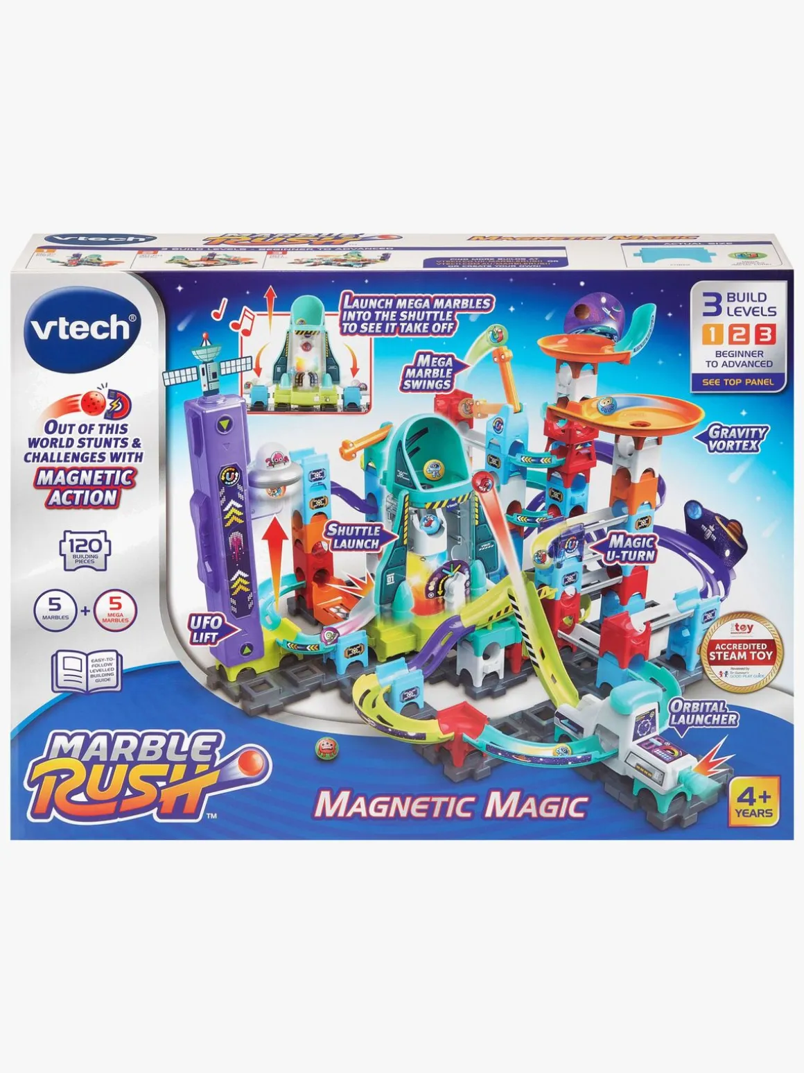 Vtech Marble Rush Space Magnetic XL300E Kuglebane 120 Dele