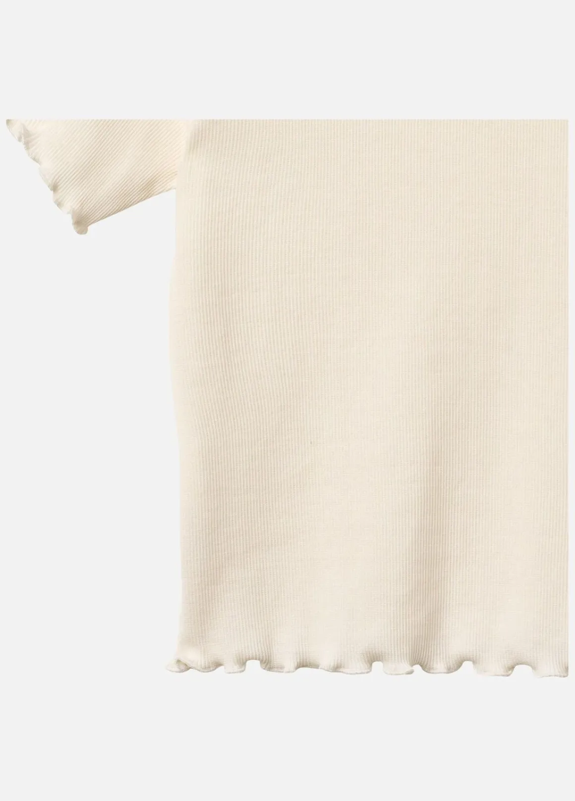 Wheat Alicia Ribstrikket T-shirt, Ivory