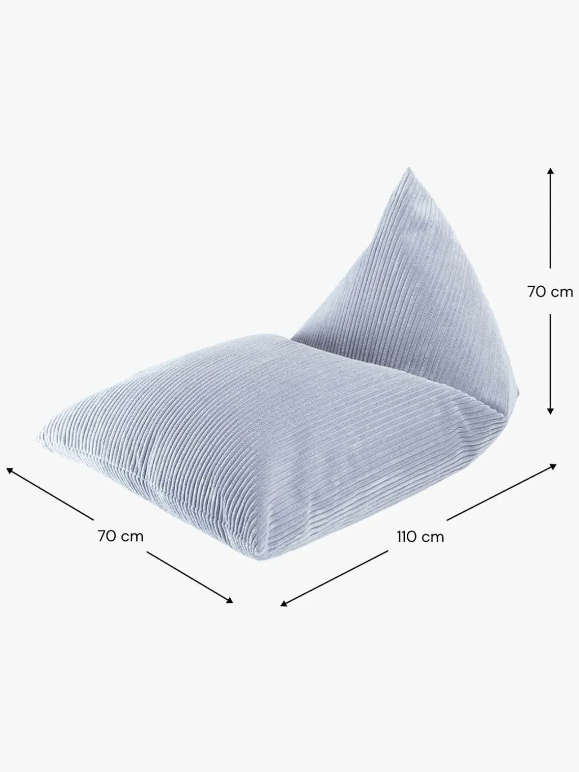 Wigiwama Big Lounger Sækkestol, Blueberry Blue